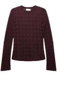 Aaiko |  Lace long sleeve Mason | burgundy
