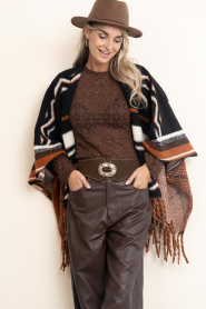 Aaiko |  Lace longsleeve Mason | brown | Picture 5