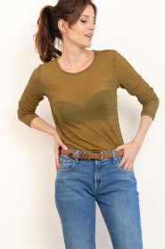 Co'Couture |  Mesh top Svala | green | Picture 5