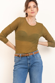 Co'Couture |  Mesh top Svala | green | Picture 6