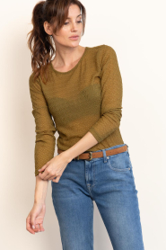Co'Couture |  Mesh top Svala | green | Picture 7