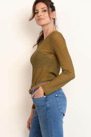 Co'Couture |  Mesh top Svala | green | Picture 8