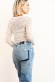 Co'Couture :  Lace mesh top Barna | Natural - img7