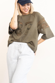 Co'Couture :  Mesh top Ely | green - img2