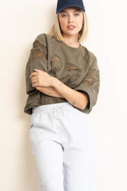 Co'Couture :  Mesh top Ely | green - img4