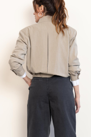 Co'Couture |  Bomber cargo jacket Emina | beige | Picture 9