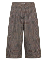 Co'Couture |  Checked Bermuda Veya | brown  | Picture 1