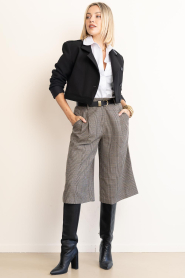 Co'Couture |  Checked Bermuda Veya | brown  | Picture 4