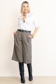 Co'Couture |  Checked Bermuda Veya | brown  | Picture 5