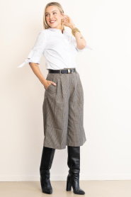 Co'Couture |  Checked Bermuda Veya | brown  | Picture 6