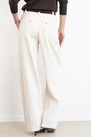 Co'Couture :  Herringbone trousers Calin | natural - img6