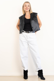 Co'Couture |  Faux leather waistcoat Gitt | black | Picture 3