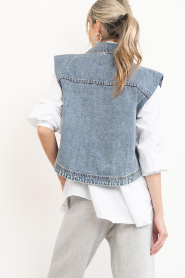 Co'Couture :  Denim waistcoat Denice | blue - img8