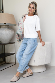 Est'Seven |  Cotton t-shirt Sasacha | white | Picture 3
