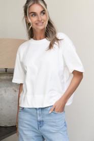 Est'Seven |  Cotton t-shirt Sasacha | white | Picture 6