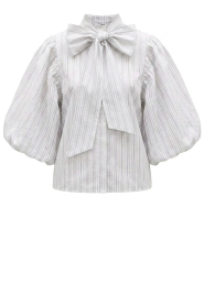Est'Seven |  Blouse with bow detail Nia | white | Picture 1