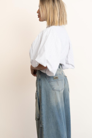Est'Seven |  Blouse with bow detail Nia | white | Picture 7