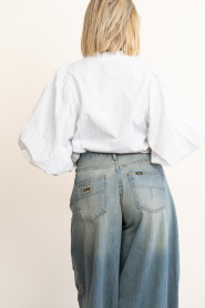 Est'Seven |  Blouse with bow detail Nia | white | Picture 8