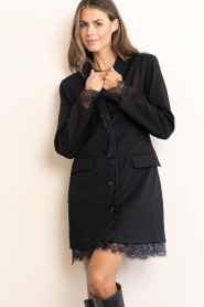 Est'Seven |  Blazer/dress with lace Joey | black | Picture 5