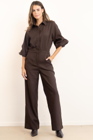 Est'Seven |  Viscose jumpsuit Imenny | brown | Picture 4