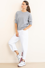 Est'Seven |  Soft cotton sweater Jayden | grey | Picture 3
