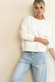 Est'Seven |  Soft cotton sweater Jayden | natural | Picture 4