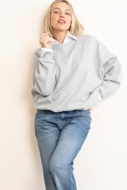 Est'Seven |  Sweater with pleats Monchou | grey | Picture 6