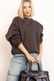 Est'Seven :  Sweater with pleats Monchou | brown - img7