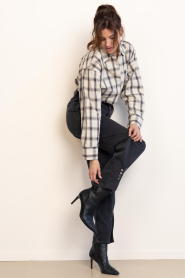 Est'Seven :  Barrel jeans with studs Loua | black - img4