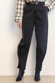 Est'Seven :  Barrel jeans with studs Loua | black - img6