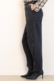 Est'Seven :  Barrel jeans with studs Loua | black - img7