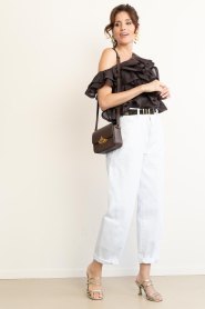 Est'Seven :  Small suede belt Athina | brown - img7