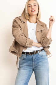 Est'Seven :  Small suede belt Athina | brown - img5