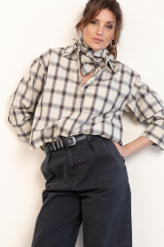 Est'Seven :  Small leather belt Athina | black - img3