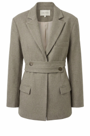 Club L'avenir |  Oversized wrap blazer Zana | grey | Picture 1