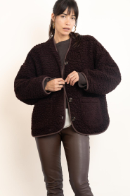 Club L'avenir |  Wool mix jacket Una | redbrown | Picture 7