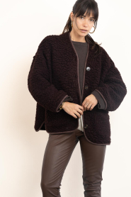 Club L'avenir |  Wool mix jacket Una | redbrown | Picture 5