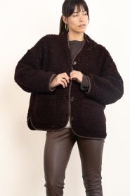 Club L'avenir |  Wool mix jacket Una | redbrown | Picture 8