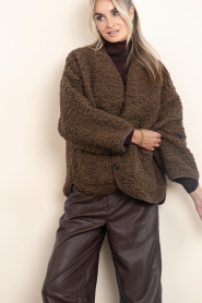 Club L'avenir |  Wool mix jacket Una | brown | Picture 5