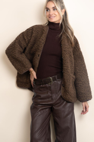 Club L'avenir |  Wool mix jacket Una | brown | Picture 6