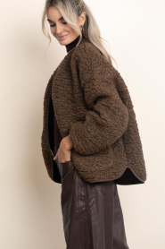 Club L'avenir |  Wool mix jacket Una | brown | Picture 7