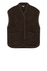 Club L'avenir |  Wol mix gilet Valey | red brown | Picture 1