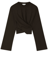 Club L'avenir |  Cotton wrap top Syf | brown | Picture 1