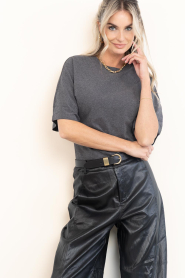Club L'avenir |  Super soft T-shirt Alva | dark grey | Picture 5