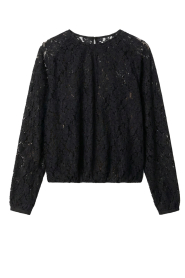Herskind |  Lace top with batwing sleeves Caterina | black | Picture 1