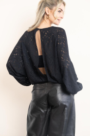 Herskind |  Lace top with batwing sleeves Caterina | black | Picture 8