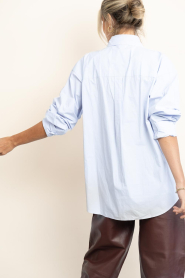 Herskind |  Cotton blouse Lorenzo | blue | Picture 8