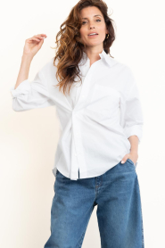Herskind |  Cotton blouse Lorenzo | white | Picture 8