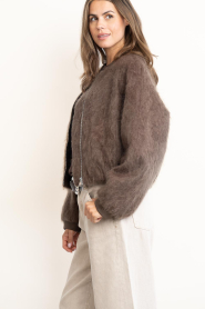 Herskind |  Brushed wool bomber Jimi | brown | Picture 5