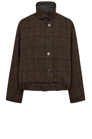 Co'Couture |  Checked balloon Olva | brown | Picture 1